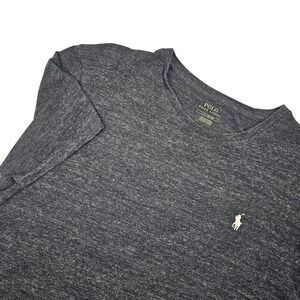 Polo Ralph Lauren Mens L Crewneck Shirt Short Sleeve Tee Charcoal Gray Pony Logo